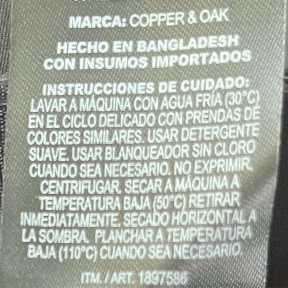 Copper & Oak Men's Black Cargo Pants 36 x 30 NWT - Picture 6 of 6